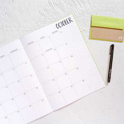 2027 large monthly planner | 2 pages per month