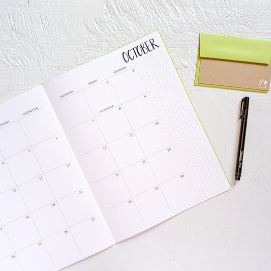 2027 large monthly planner | 2 pages per month