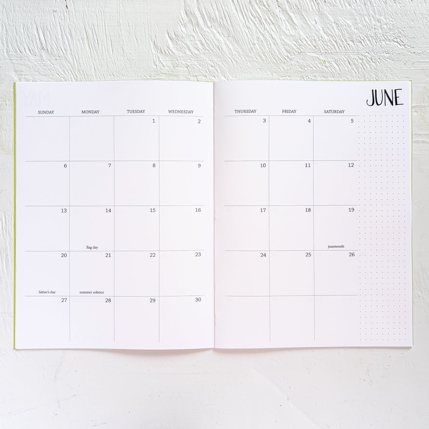 2027 large monthly planner | 2 pages per month