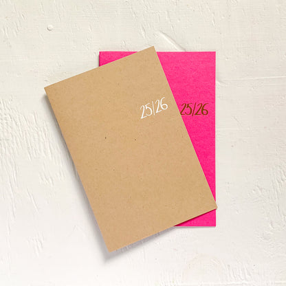 25/26 monthly academic planner | 2 pages per month