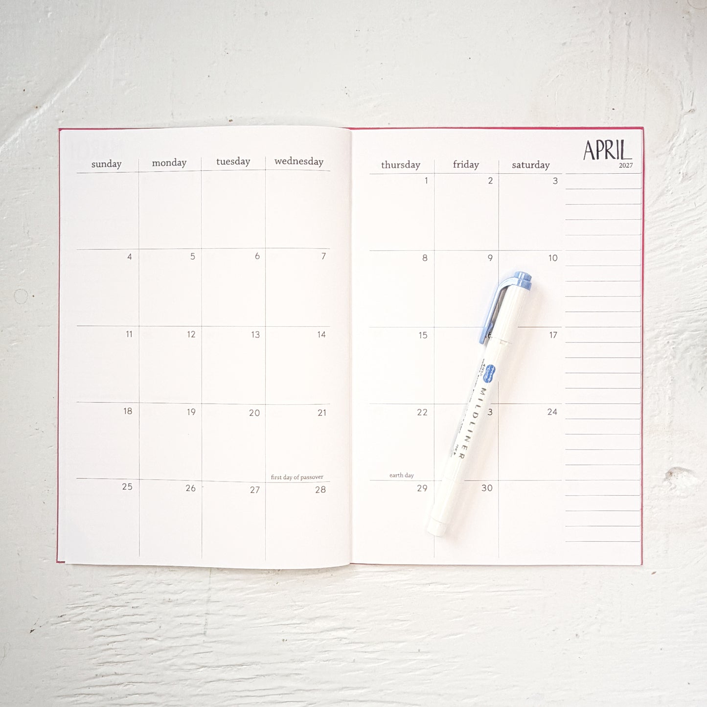 26/27 monthly academic planner | 2 pages per month