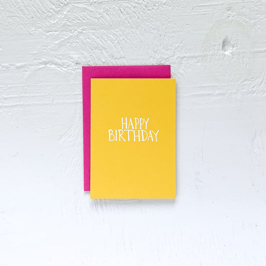 HAPPY BIRTHDAY folded notecards