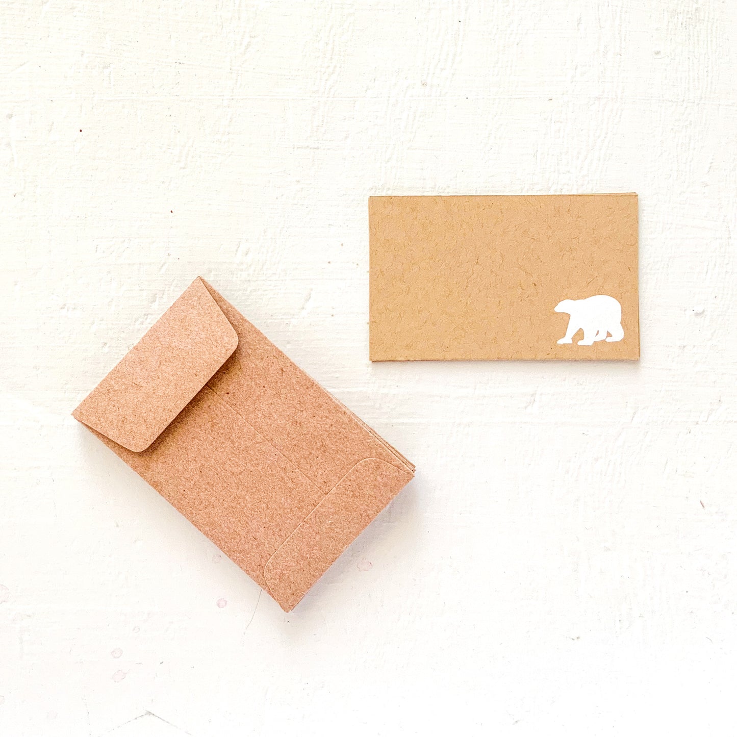 polar bear foil imprinted gift enclosures