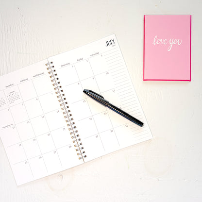 2027 small monthly spiral planner
