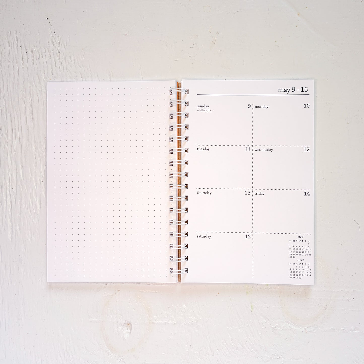 2027 spiral weekly planner