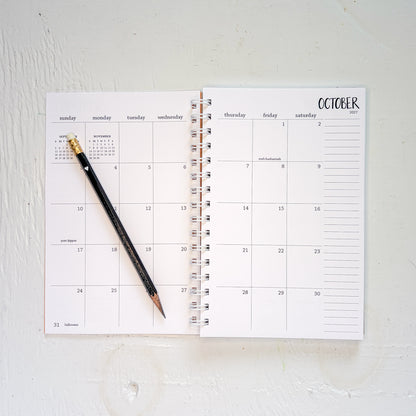 2027 spiral weekly planner