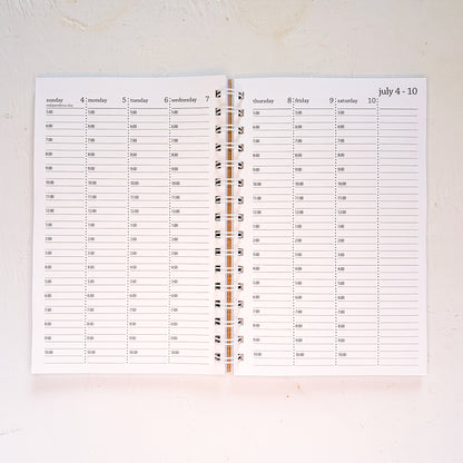 2027 spiral timed weekly planner