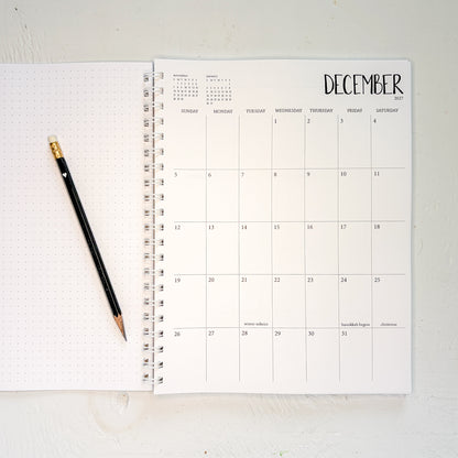 2027 large timed weekly planner