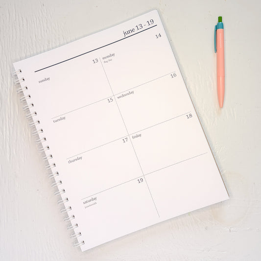 2027 large spiral weekly planner