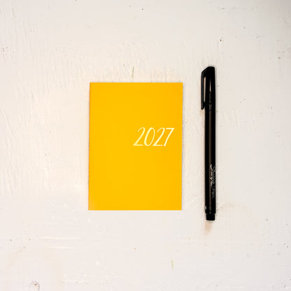 2027 mini kraft monthly planner
