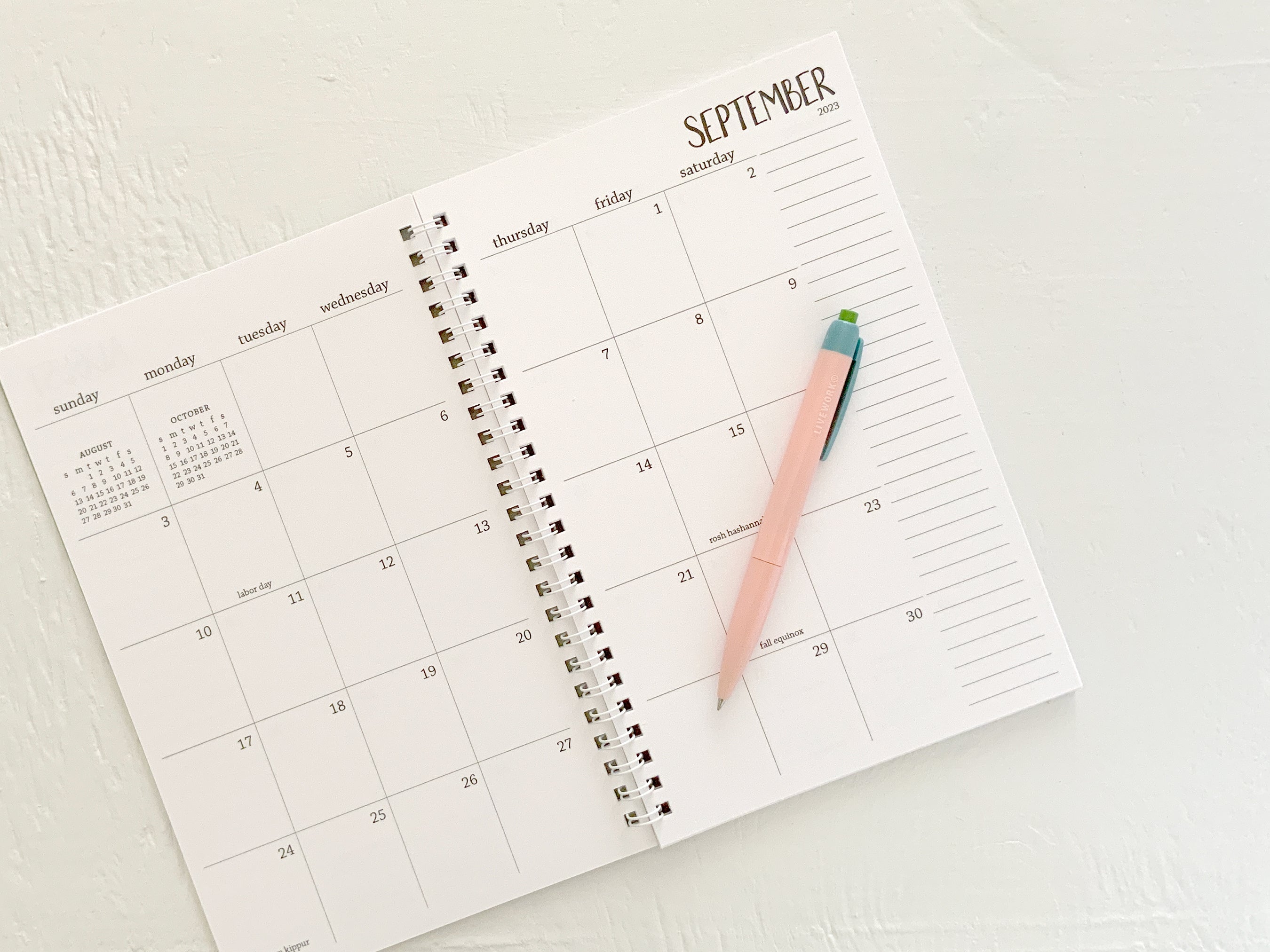 2 Year Small Monthly Spiral Planner Start Any Month Letter C Design 2 year small monthly spiral planner start any month letter c design