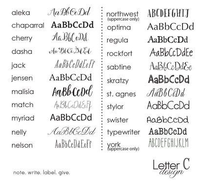kraft address labels circle initial