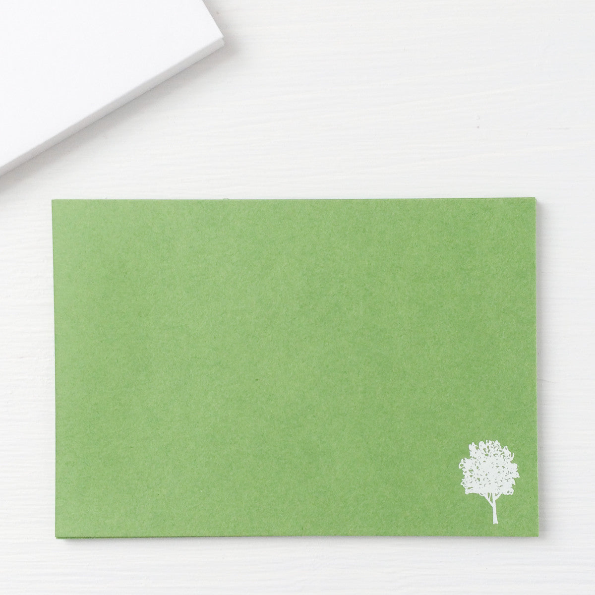 pressed flat notecards - OAK TREE