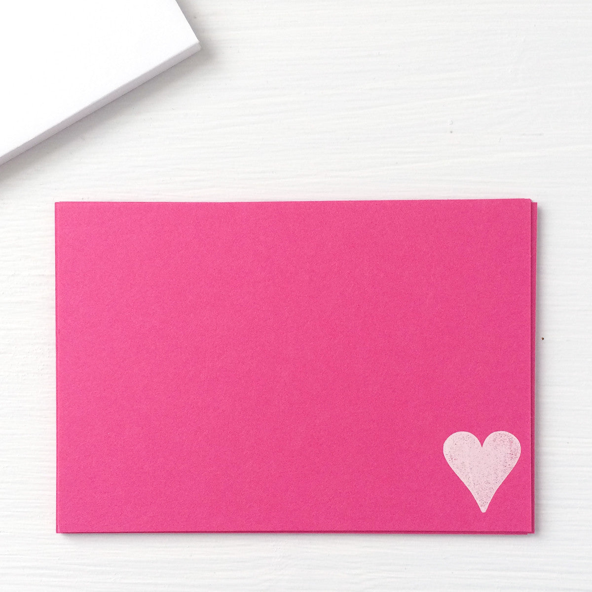 pressed flat notecards - HEART