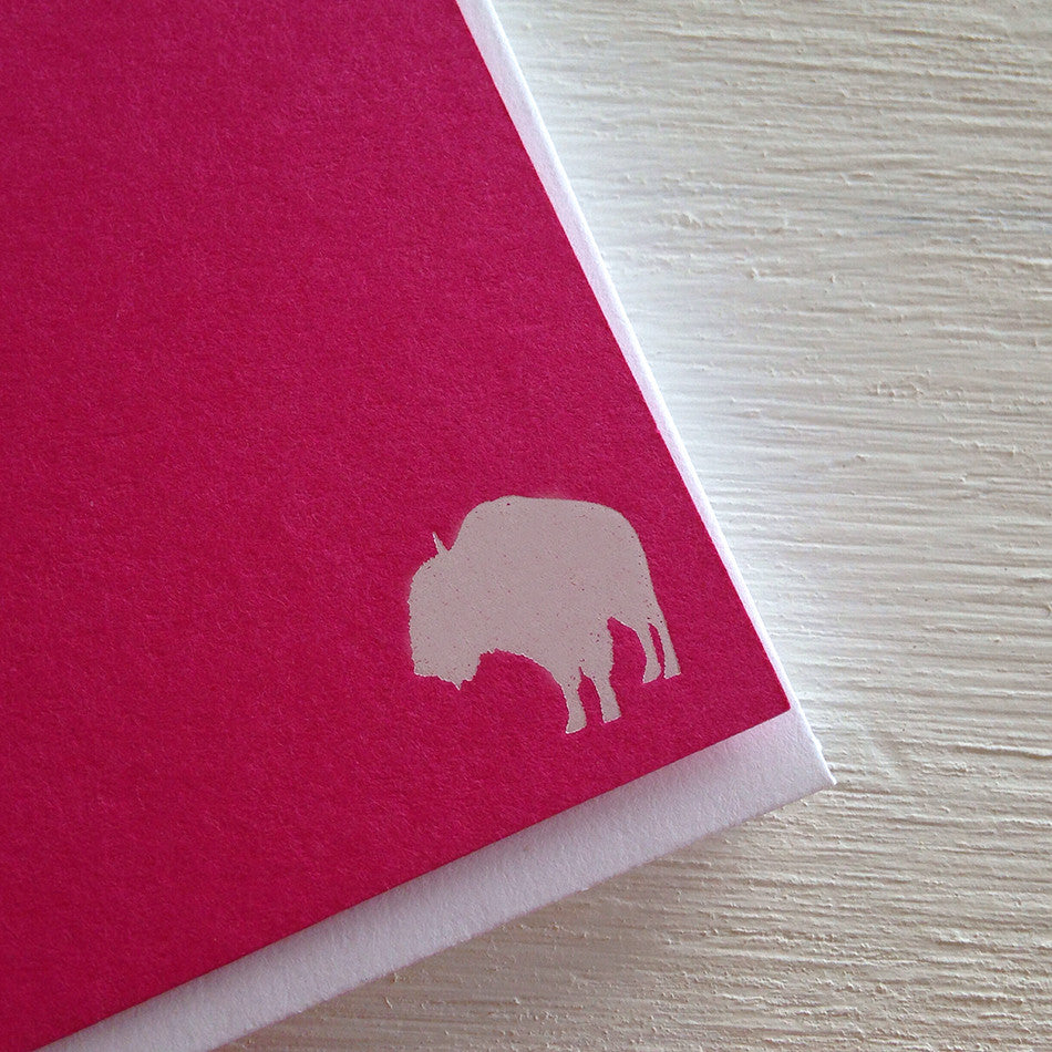 pink buffalo flat notecards