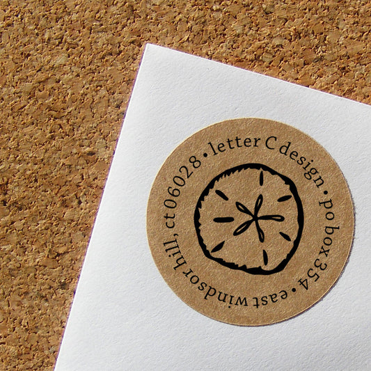 kraft sand dollar address labels