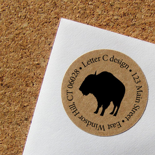 kraft address labels bison