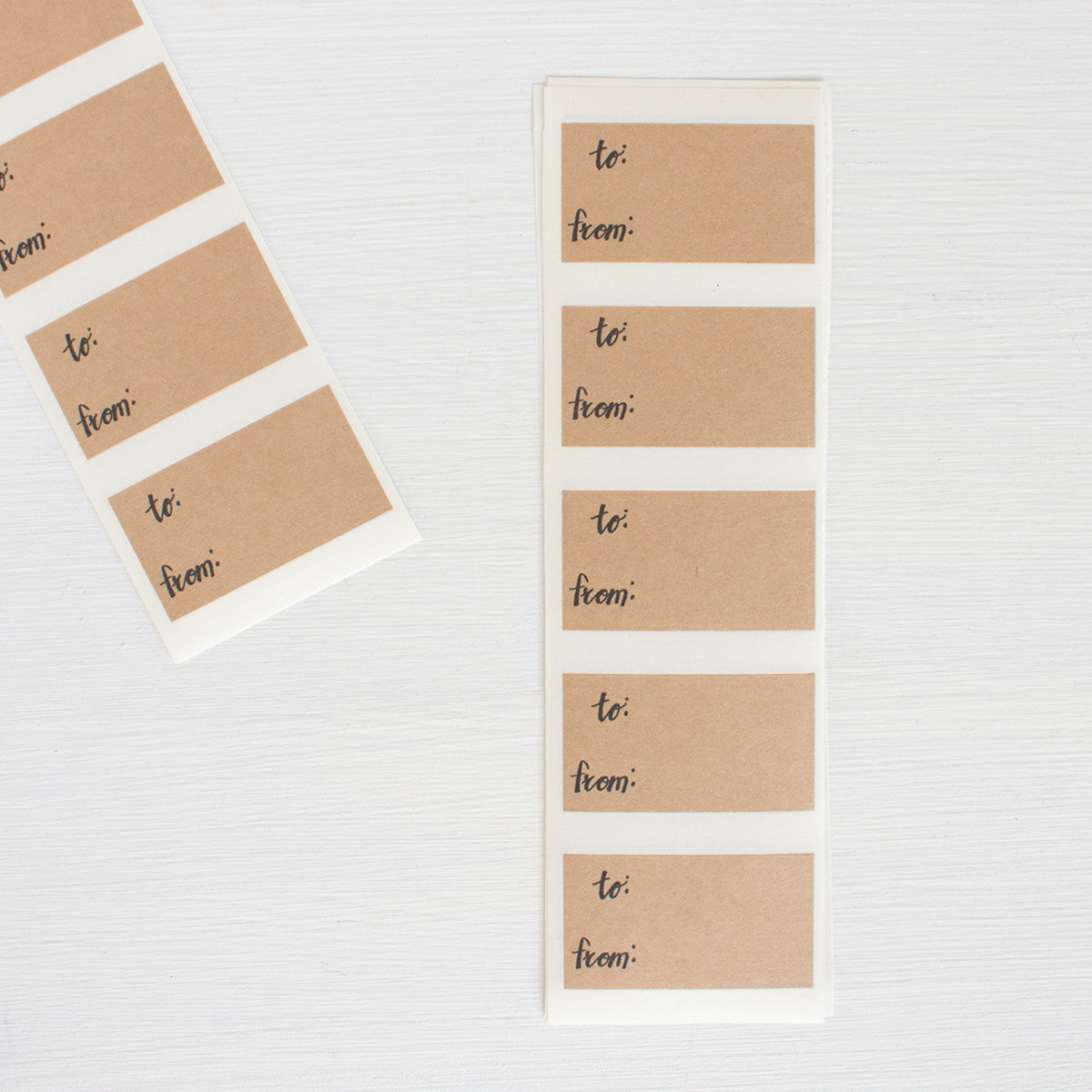 kraft labels - to from – Letter C design