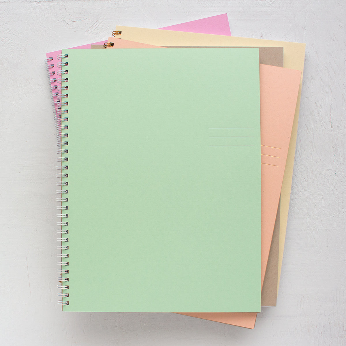 3 year large kraft monthly spiral planner - start any month | 2 pages per month
