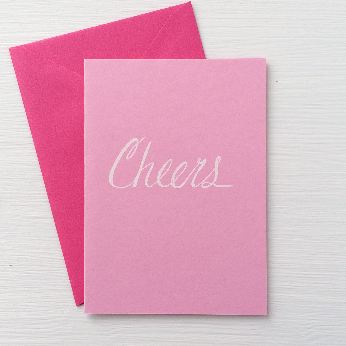 CHEERS folded notecards