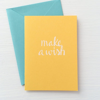 MAKE A WISH folded notecards