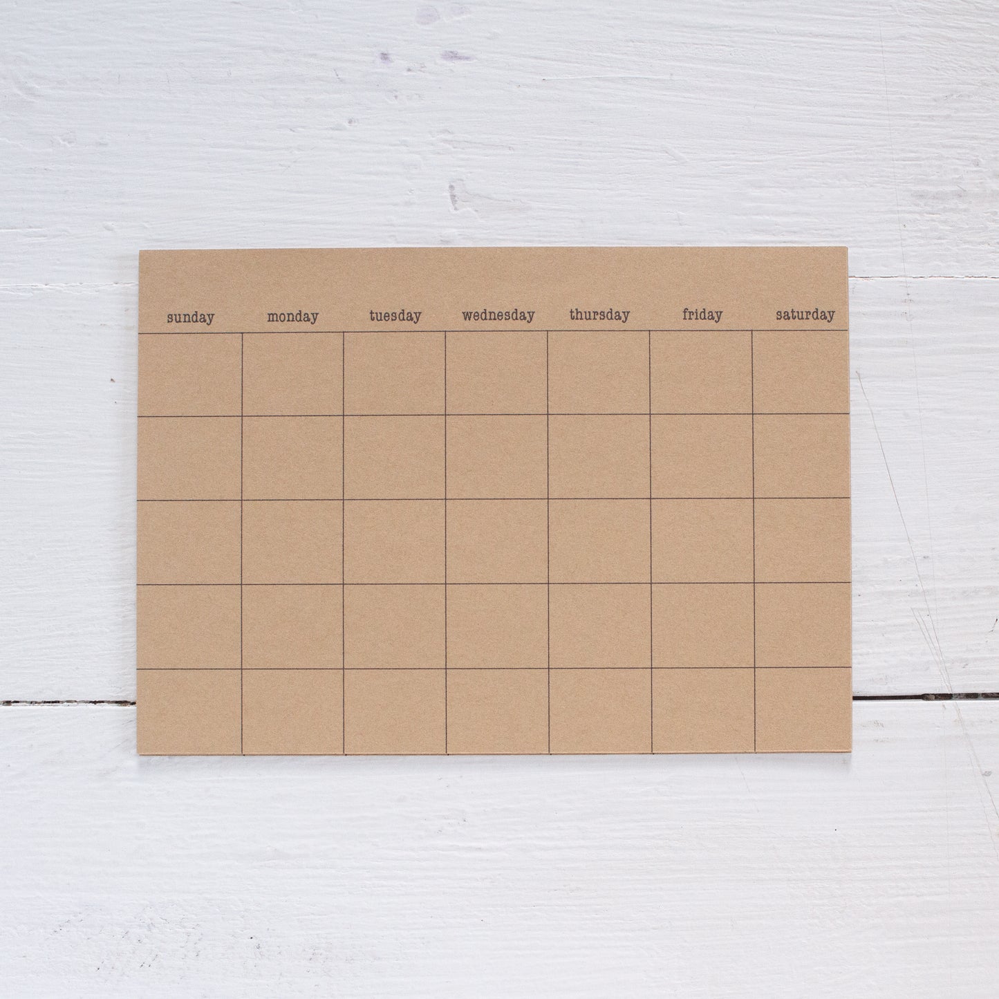 kraft stick anywhere monthly calendars - medium